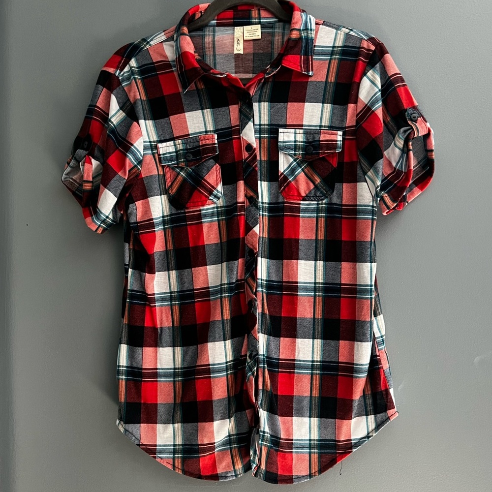 3FOR$10 short sleeve flannel